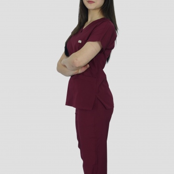 kadın bordo likralı takım